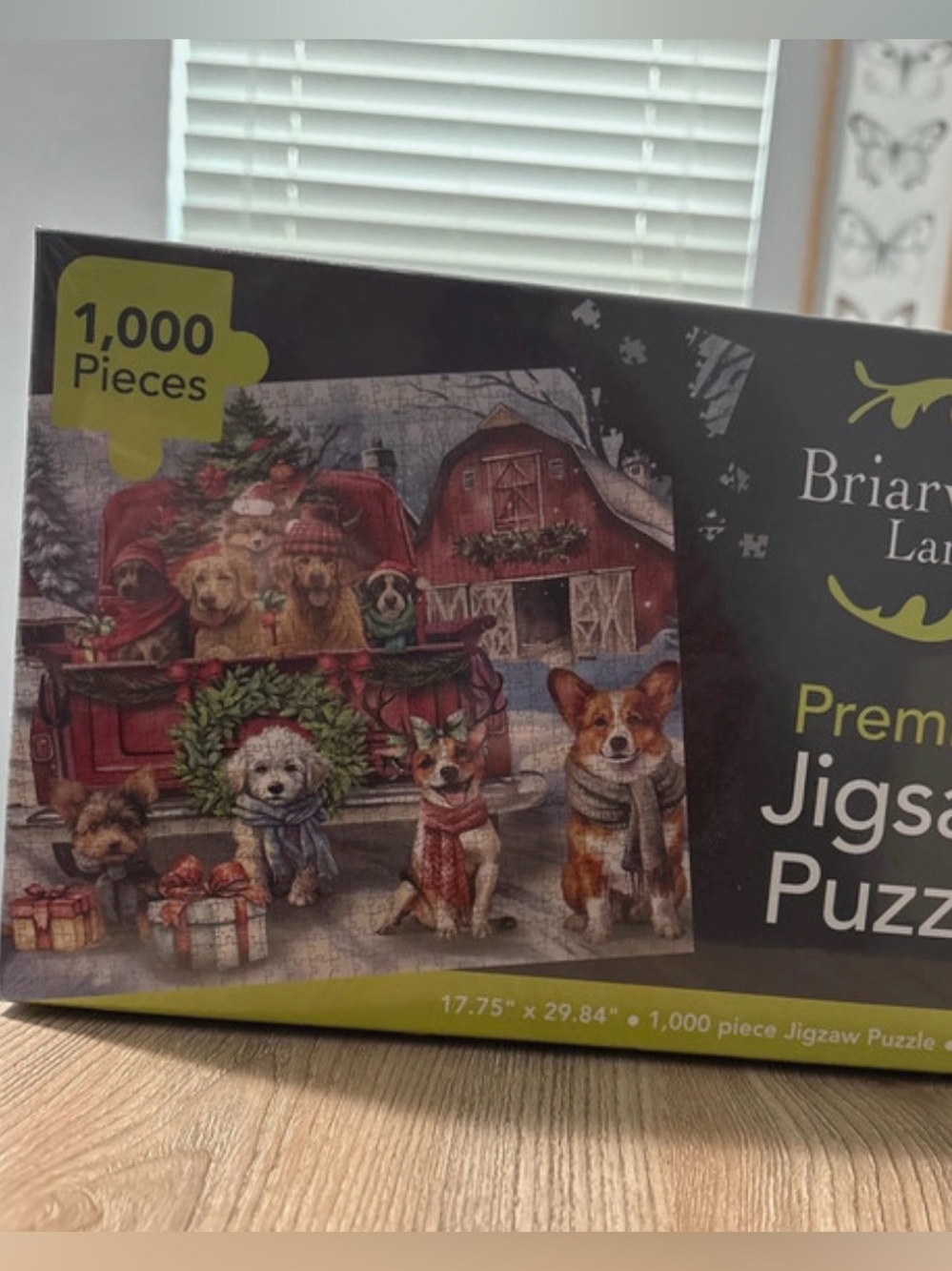 Premium Jigsaw Puzzle - Holiday Dogs (Black)